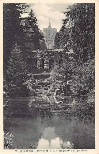 L219 Deutschland Wilhelmshöhe Herkules v d Plutogrotte Vintage Postkarte