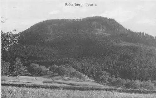 L211 Deutschland Schafberg 1000m Berge Vintage Postkarte
