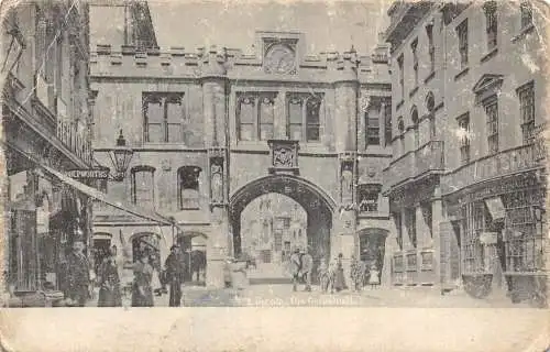 L231 England Lincoln The Guildhall Shops Hepworths Vintage Postkarte