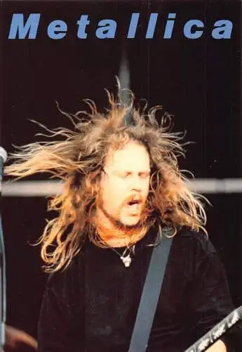 L289 Musik Rock Band Metallica James Hetfield Sänger Postkarte