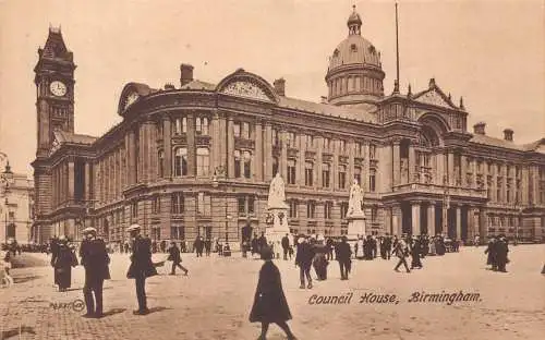 L246 England Council House Birmingham Vintage Postkarte