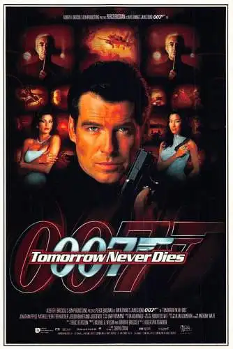 L287 Filmplakat 007 Morgen stirbt nie Pierce Brosnan James Bond Postkarte