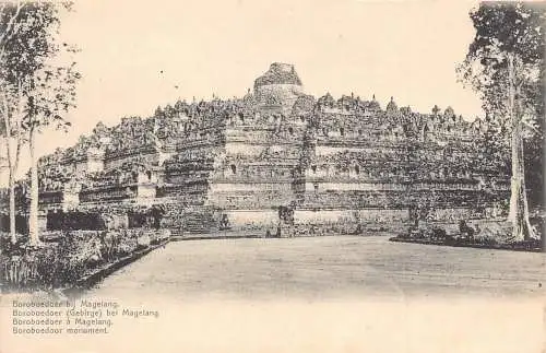 L282 Indonesien Niederländisch Ostindien Boroboedoor Denkmal Postkarte