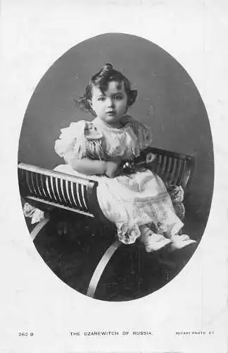 A828 Royalty Alexei Nikolaevich Tsarevich of Russia as Child RPPC Postkarte