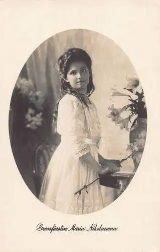 A829 Königliche Großherzogin Maria Nikolaevna von Russland Postkarte