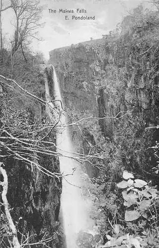 A192 Südafrika The Makwa Falls Waterfall E Pondoland Vintage Postkarte