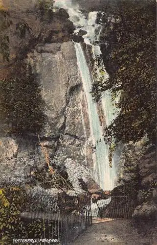 L253 Malaysia Penang Wasserfall Postkarte