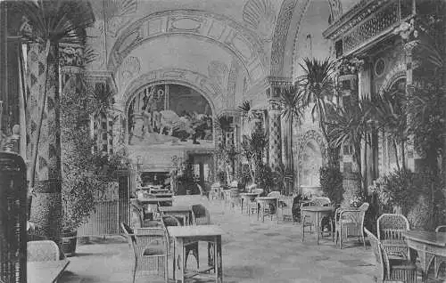 Deutschland 1907 Neues Kurhaus Wiesbaden Muschelsaal alte Postkarte