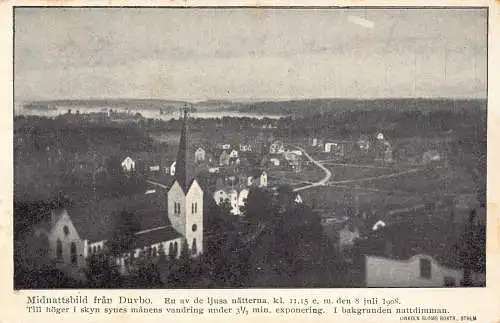 Schweden Duvbo 1908 Vintage Postkarte