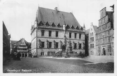 Deutschland 1928 Osnabrück Rathaus Rathaus Vintage Postkarte