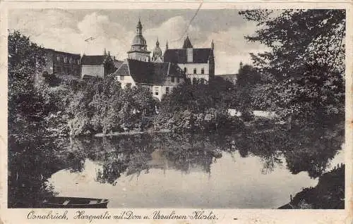 Deutschland 1938 Osnabrück Hasepartie mit Dom Ursulinen Kloster Kloster Postkarte