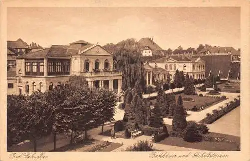 Deutschland Bad Salzuflen Badehaeuser Inhallatorium Vintage Postkarte