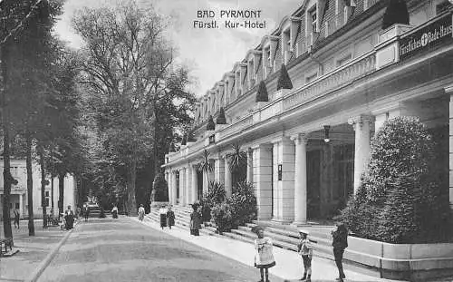 Deutschland Bad Pyrmont Fürst Kur-Hotel Vintage Postkarte