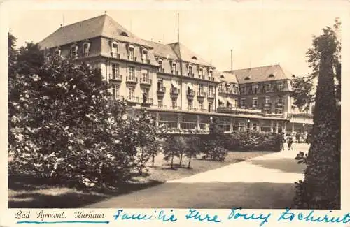 Deutschland 1940 Bad Pyrmont Kurhaus RPPC Vintage Postkarte