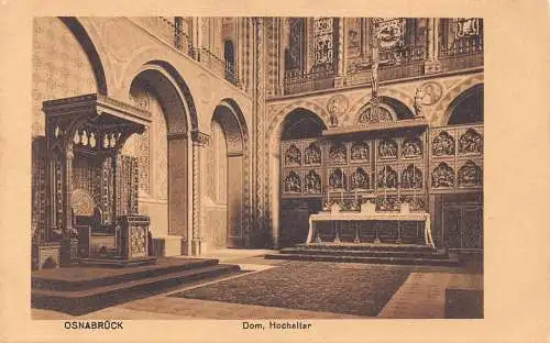 Deutschland Osnabrück Dom Hochaltar Vintage Postkarte