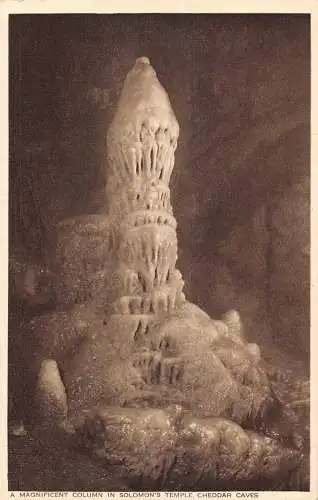 L231 England Eine prächtige Säule in Salomons Tempel Cheddar Höhlen Postkarte.