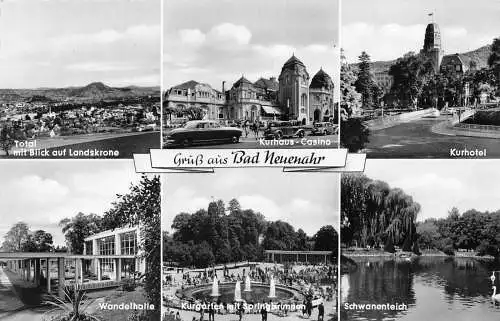 L119 Deutschland Gruss aus Bad Neuenahr Kurhotel Casino RPPC Vintage Postkarte