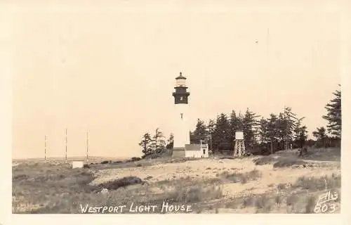 A193 US Westport, Connecticut Lighthouse Vintage Postkarte