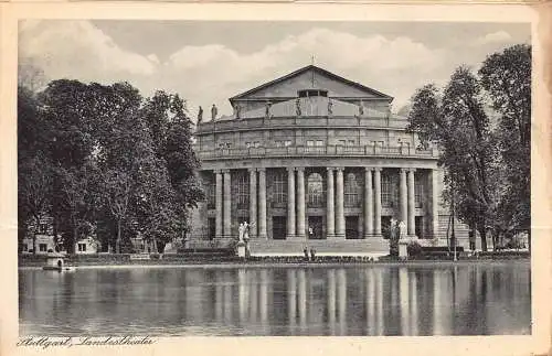 A222 Deutschland Stuttgart Landestheater Vintage Postkarte