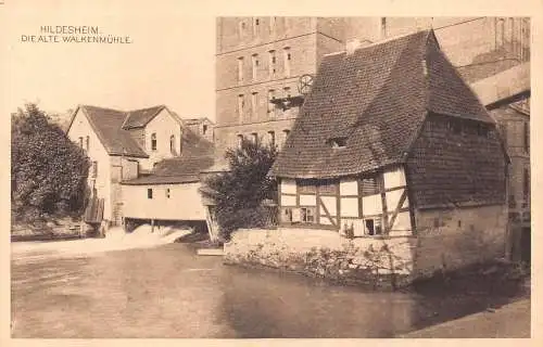 A028 Deutschland Hildesheim Alte Walkenmühle Mühle Vintage Postkarte