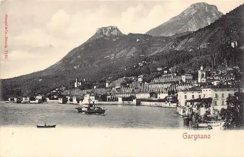 A228 Italien Gargano See Dampfschiff Vintage Postkarte