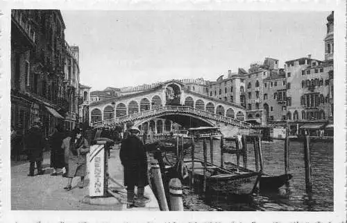 A229 Italien 1933 Gondelbahnhof Risttobrücke Vintage Postkarte