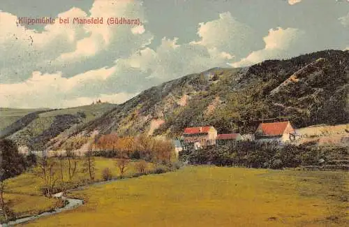 L090 Deutschland Klippmühle bei Mansfeld Südharz Vintage Postkarte