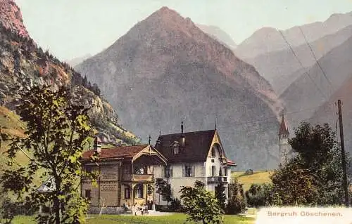 A040 Schweiz Bergruh Goeschenen Vintage Postkarte