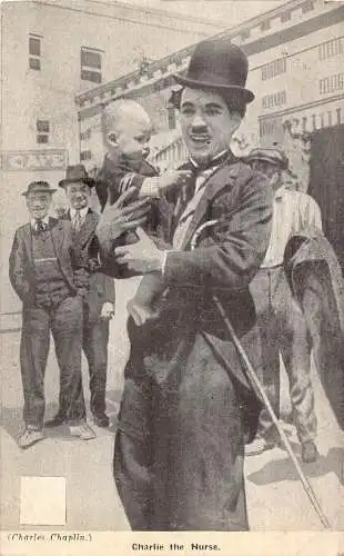 L302 Charlie Chaplin Schauspieler Silent Moviestar Vintage Postkarte