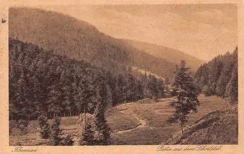 Deutschland 1925 Ilmenau Partie aus dem Schlortetal Vintage Postkarte
