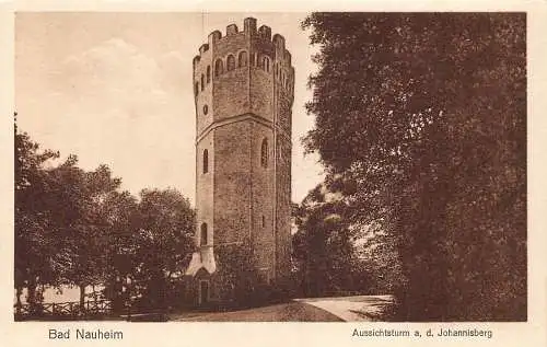 Deutschland Bad Nauheim Aussichtsturm ad Johannisbergturm Vintage Postkarte