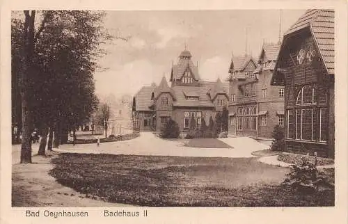 Deutschland Bad Oeynhausen Badehaus II Vintage Postkarte