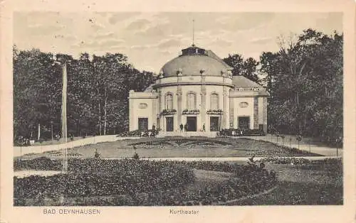 Deutschland Bad Oeynhausen 1921 Kurtheater Theater Vintage Postkarte