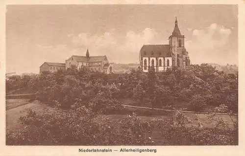 Deutschland Niederlahnstein Allerheiligenberg Vintage Postkarte