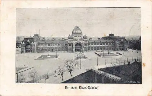 Deutschland 1914 Nürnberg Neuer Hauptbahnhof alte Postkarte