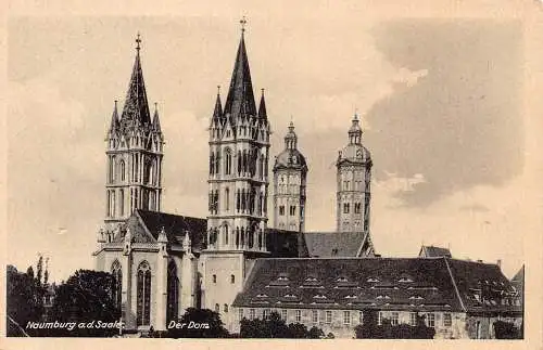 Deutschland Naumburg ad Saale Dom Dom Vintage Postkarte