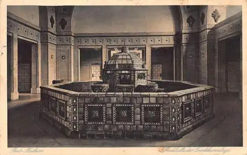 Deutschland 1936 Bad Nauheim Trinkhalle der Trinkkurlage Vintage Postkarte