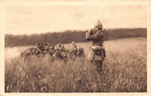 Krieg 1.Erschuss Feindland Bayerische Infanterie Soldaten 1915 WWI Feldpostkarte