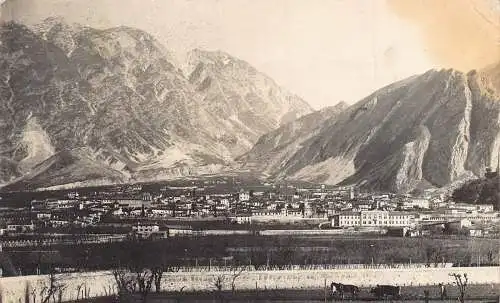 Italien Gemona Gebirge Gesamtansicht 1918 WWI Feld Vintage Postkarte
