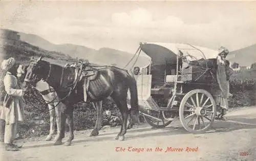 A993 Pakistan The Tonga Native Men on the Murree Road Ethno Type Postkarte