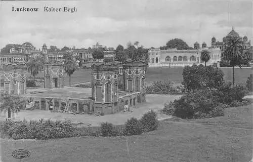 A997 Indien Lucknow Kaiser Bagh Vintage Postkarte