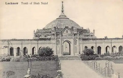 A997 Indien Lucknow Grab von Shah Najuf Vintage Postkarte