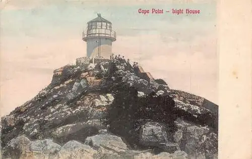 Südafrika Cape Point Leuchtturm Vintage Postkarte