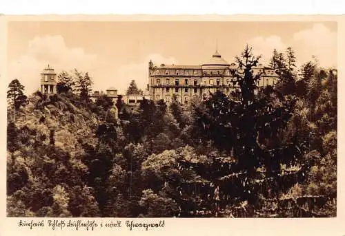 Deutschland 1937 Schlosshotel Bühlerhöhe Schwarzwald alte Postkarte