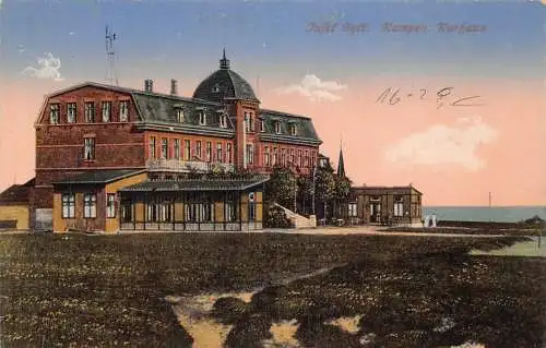 Deutschland 1917 Insel Sylt Kampen Kurhaus Kurort Vintage Postkarte