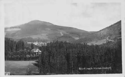 Tschechien 1939 Harrachov Harrachsdorf Ansicht Vintage Postkarte