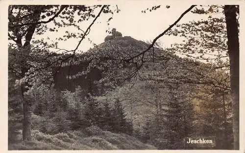 Tschechien 1938 Jeschken Jested Hill Vintage Postkarte