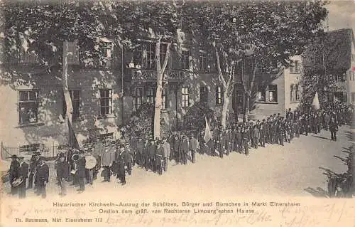 Deutschland Historischer Kirchweih Fanfare MarschBuerger Einersheimer Platz Postkarte
