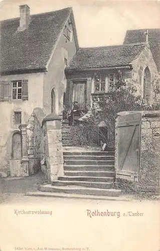 L124 Deutschland Rothenburg Kirchnerswohnungshaus Vintage Postkarte
