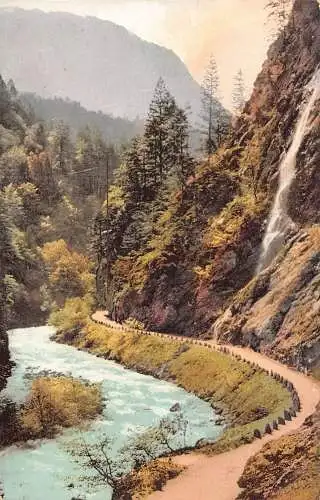 A197 Schweiz Ragaz Tamina Fluss Tal Bergstraße Vintage Postkarte